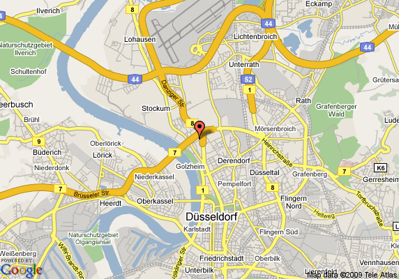 dusseldorf city center map